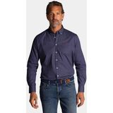 NZA - Katoenen Stretch Overhemd - Blauw - Regular Fit