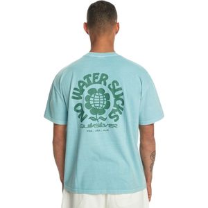 Quiksilver No Water Sucks Oversized T-shirt - Blue Fog