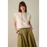 Sissy-Boy - Mouwloze Sweater - Beige