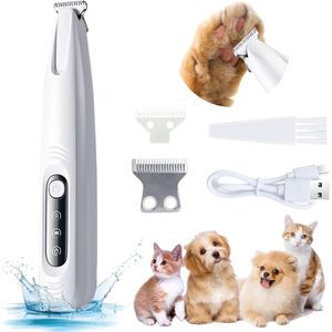 Oplaadbare Scheermachine voor Honden en Katten - Professionele Dierentondeuse voor Poten, Ogen en Oren