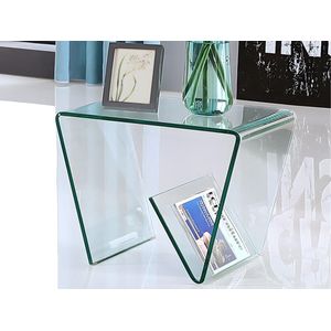 Bijzettafel ZENIA - Gehard glas L 55 cm x H 45 cm x D 45 cm
