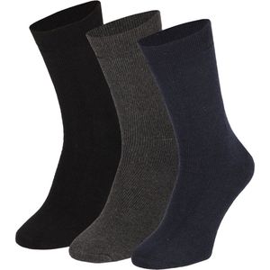 Apollo - Thermo sokken - Multi kleuren - 3-Pack - Maat 39/42 - Warme sokken - Thermosokken heren - Thermosokken dames