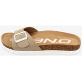 Bruine Sandalen - Synthetisch - Gespsluiting - Laag