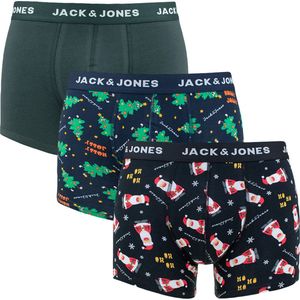 JACK&JONES PLUS JACHOLLY JOLLY TRUNKS 3 PACK PLS Heren Onderbroek - Black Sky Captain - Forest River