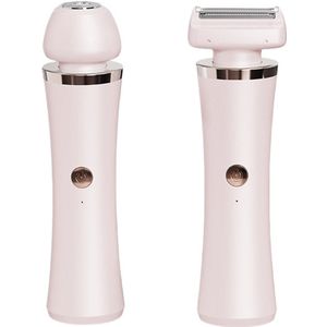 Bikinilijntrimmer voor vrouwen en mannen - 2-in-1 vervangbaar mesje, pijnloos elektrisch scheerapparaat