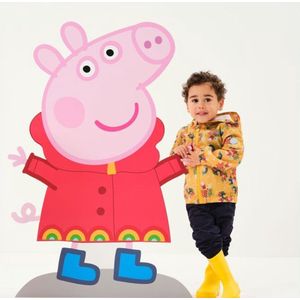 Regatta Peppa Pig Muddy Puddle Gevoerde Waterdichte Jas Met Opdruk - Outdoorjas - Kinderen - Geel
