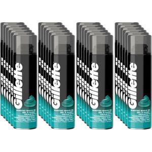 Gillette - Shaving Gel For Sensitive Skin - Voordeelverpakking 24 stuks