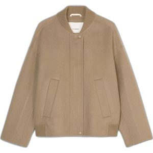 Marc O'Polo - Wollen Jasje - Beige - Relaxed Pasvorm