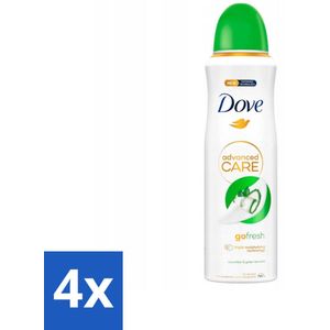 Dove Deodorant Spray - Komkommer & Groene Thee - 200 ml - Voordeelverpakking - 4 stuks