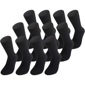 12 paar Damessokken - JustAMoment - naadloos - zwart - 39-42