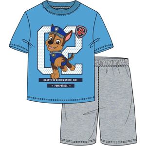 Paw Patrol pyjama blauw - grijs - maat 128 / 8 jaar