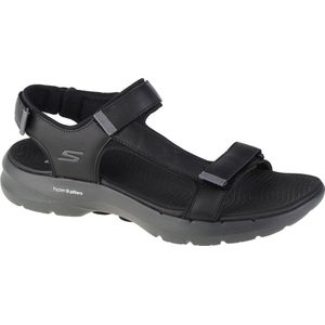 Skechers Go Walk 6 Sandal 229126-BKGY, Mannen, Zwart, Sandalen, maat: 43,5