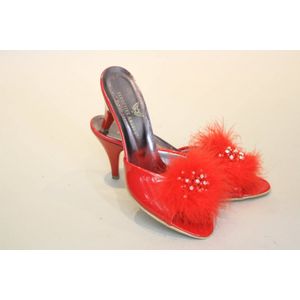 Sandaaltjes - slippers - pantoffels - 41 -rood - lak