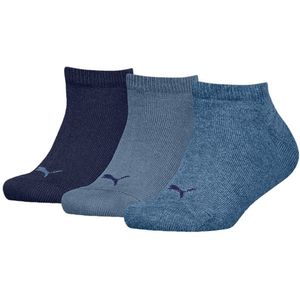PUMA kids 3P sneakersokken invisible blauw II