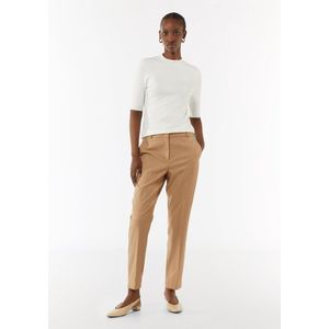 comma - Capri Broek - Zwart - Sigarettenbroek - Enkellang