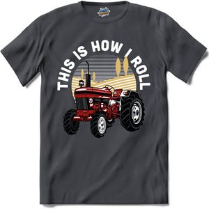 This Is How I Roll | Trekker - Tractor - Boer - T-Shirt - Unisex - Mouse Grey - Maat L