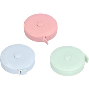 3-delige set zachte meetlinten - mini-naailint - 1,5 meter lichaamsmeting - zachte en flexibele liniaal - voor kleermakers en knutselaars