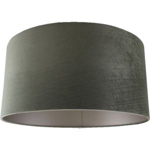 Olucia RODY - Velours Lampenkap - Grijs / Groen