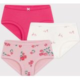 Petit Bateau Set van katoenen onderbroekjes met hoge taille en bloemenprint voor kinderen