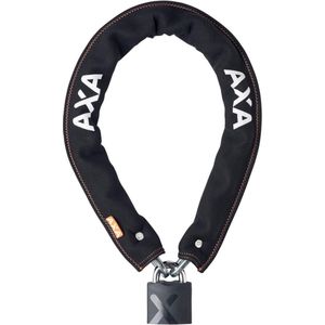 AXA Newton Promoto + 2 Kettingslot - ART 2 Slot voor Fietsen - Extra Dikke Schakels – Hangslot - 100 cm – 9 mm - Zwart