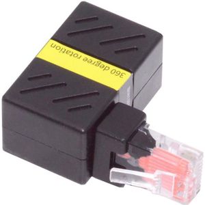 360 Graden Roterende RJ45 Ethernet Adapter voor LAN Netwerk