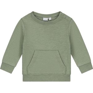 Prénatal baby sweater - Jongens - Light Khaki Green - Maat 56