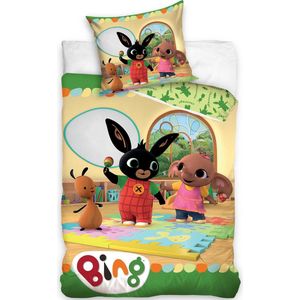 Bing Bunny - Dekbedovertrek - Eenpersoons - 140 x 200 cm - Katoen