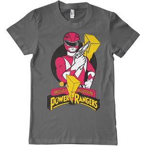 Power Rangers Red Ranger Pose T-Shirt DarkGrey-S