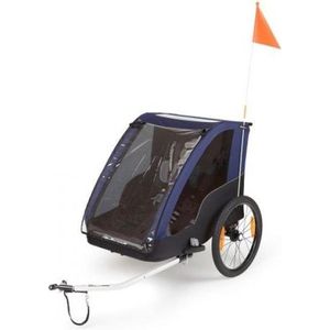 Polisport Fietskar - zonder stroller kit - grijs/blauw
