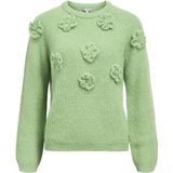 Object - Objgitta Re Knit Pullover - Fair Green/melange - Dames