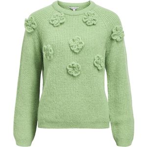 Object - Objgitta Re Knit Pullover - Fair Green/melange - Dames
