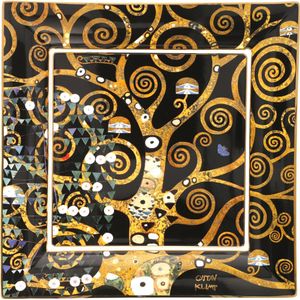 Goebel - Gustav Klimt | Schaal De Levensboom | Porselein - 30cm - met echt goud