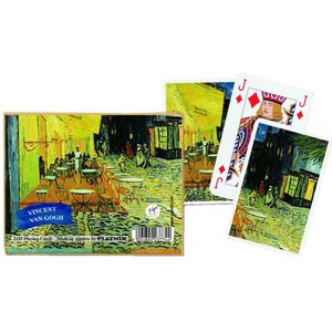 Piatnik Vincent van Gogh Caféterras bij Nacht Speelkaarten - Double Deck
