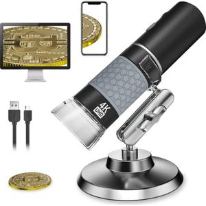 Digitale Microscoop - 4K - Inclusief Camera - Compatibel met Smartphone