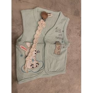 With my mummy vest met handgemaakte Speenkoord - Baby vest