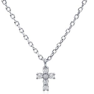 Evensee Ketting Dames Zilver 925, Kettingen Met Symbolische Hangers, Witgouden Ketting Gifts Voor Vrouwen En Meisjes