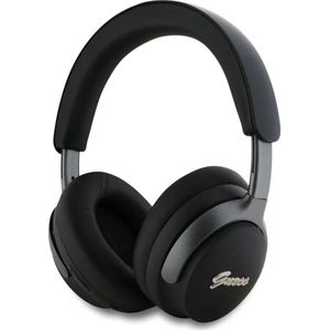 Guess koptelefoon Metal Script Logo Bluetooth ANC/ENC- USB-C Audiokoptelefoon Waterproef Hands Free Bellen - Zwart