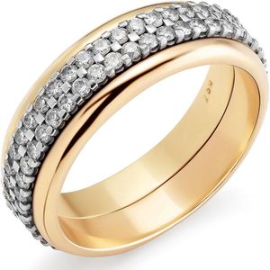 Orphelia RD-3016/52 - Ring - Bicolor Goud 18 Karaat - Diamant 1.00 ct
