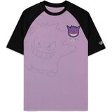 Pokémon - Gengar - Oversize T-shirt - Lila - Katoen - Heren