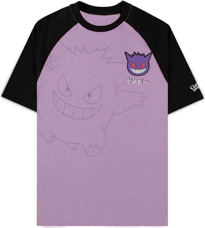 Pokémon - Gengar - Oversize T-shirt - Lila - Katoen - Heren