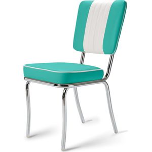 Bel Air Retro Eetkamerstoel CO-24 Turquoise