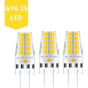 GY6.35 LED lampen 12V - Universeel - 2W LED vervangt 20W halogeen - 3PACK