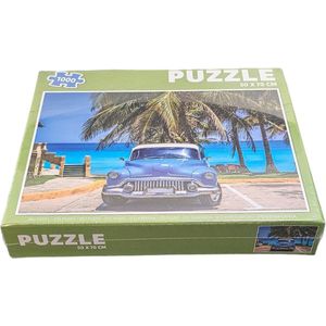 Grafix - Puzzel - Volwassenen - Oude auto - Kinderen - 1000 stukken - Puzzel 1000 stukjes volwassenen - Legpuzzel