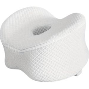 Nivard Orthopedisch Kniekussen Voor In Bed - Zijslaapkussen - Beenkussen - Volwassenen - Orthopedisch Kniekussen - Wit