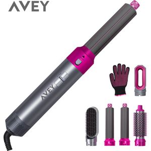 AVEY® Airstyler 5 in 1 Multi Styler Föhnborstel SET - Föhn - Hairwrap - Krultang – TikTok - V3 Vernieuwde ION-Technologie