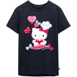Hello Kitty Met Ballonnen Jarig Ontwerp Premium T-Shirt Tiener
