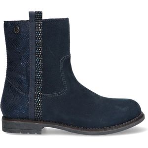 Braqeez Naomi Nova Meisjes Enkellaarsjes - Blauw - Nubuck - Ritssluiting