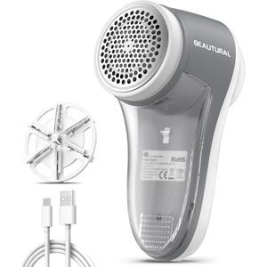 Oplaadbaar Pluisscheerapparaat met 6 Mesjes en Hoge Snelheid voor Kleding en Textiel