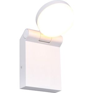 LED Tuinverlichting - Wandlamp Buitenlamp - Torna Nuri - 7.5W - Aanpasbare Kleur - Spatwaterdicht IP44 - Mat Wit - Aluminium