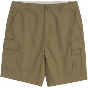 Korte broek KnowledgeCotton Apparel Men Fig Loose Cargo Poplin Burned Olive-S